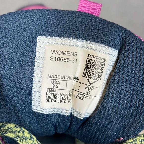 Saucony Excursion TR15 Trail Running Athletic Shoes-Purple-Women Size 9.5 - Picture 9 of 10